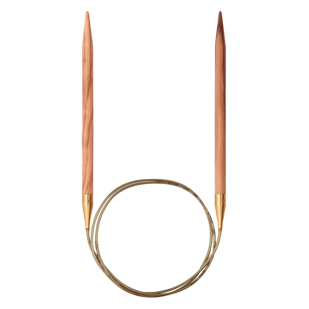 Nature Olive Wood Circular Knitting Needles