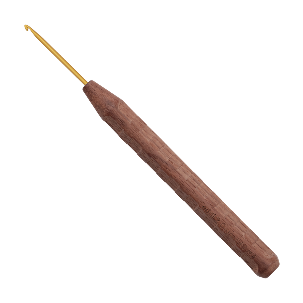 Nature Walnut Gold Crochet Hooks