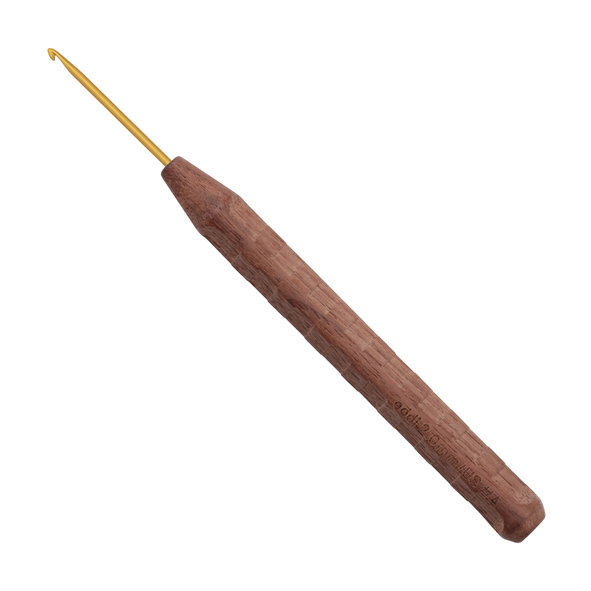 Nature Walnut Gold Crochet Hooks