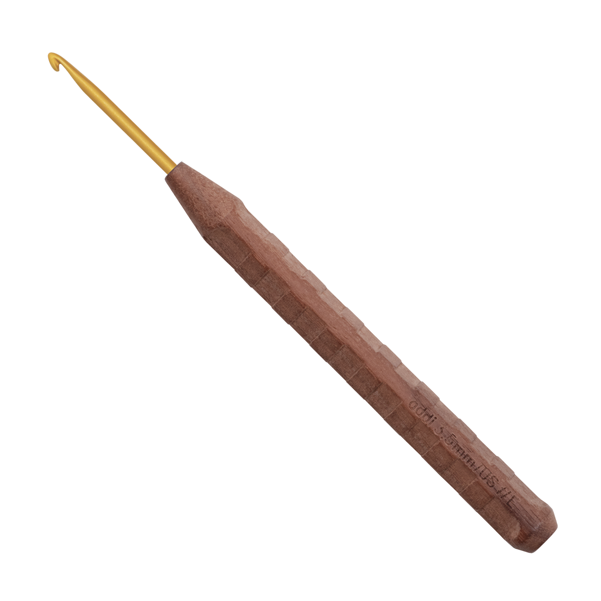Nature Walnut Gold Crochet Hooks