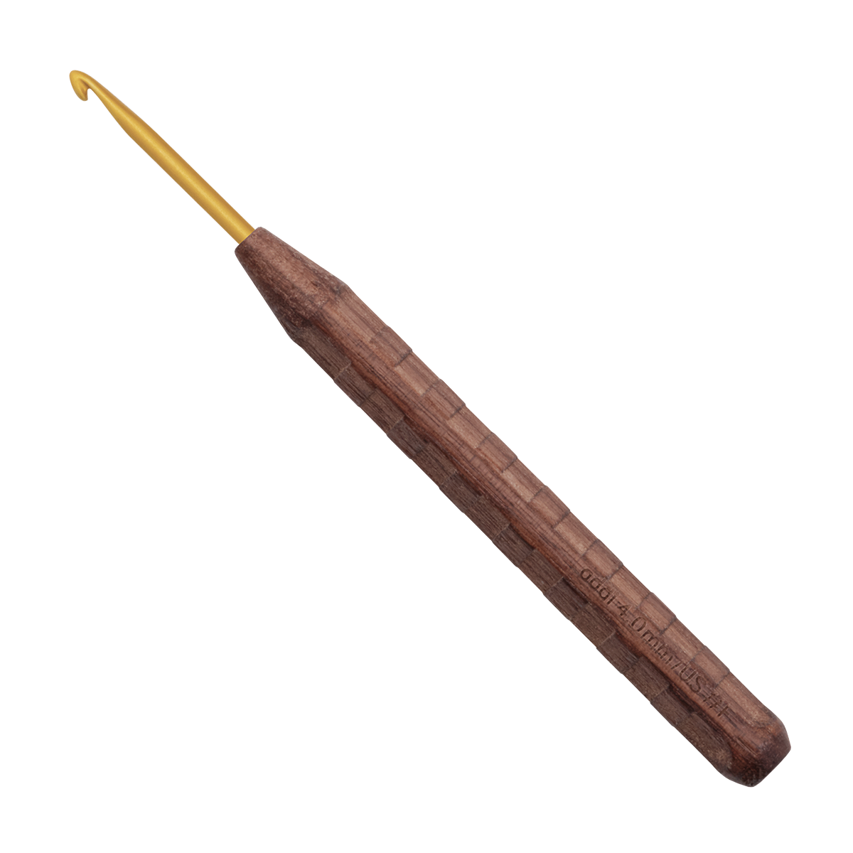 Nature Walnut Gold Crochet Hooks