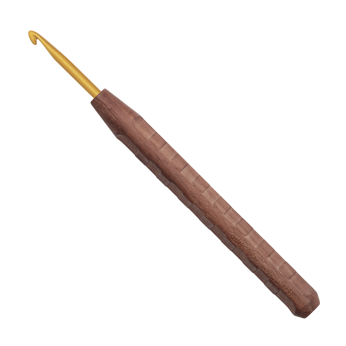 Nature Walnut Gold Crochet Hooks