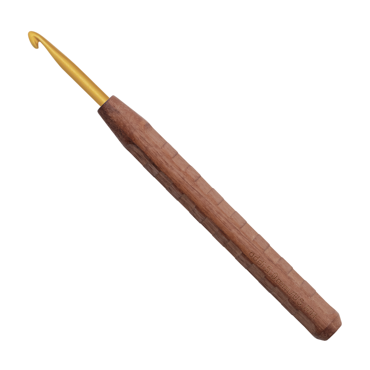 Nature Walnut Gold Crochet Hooks