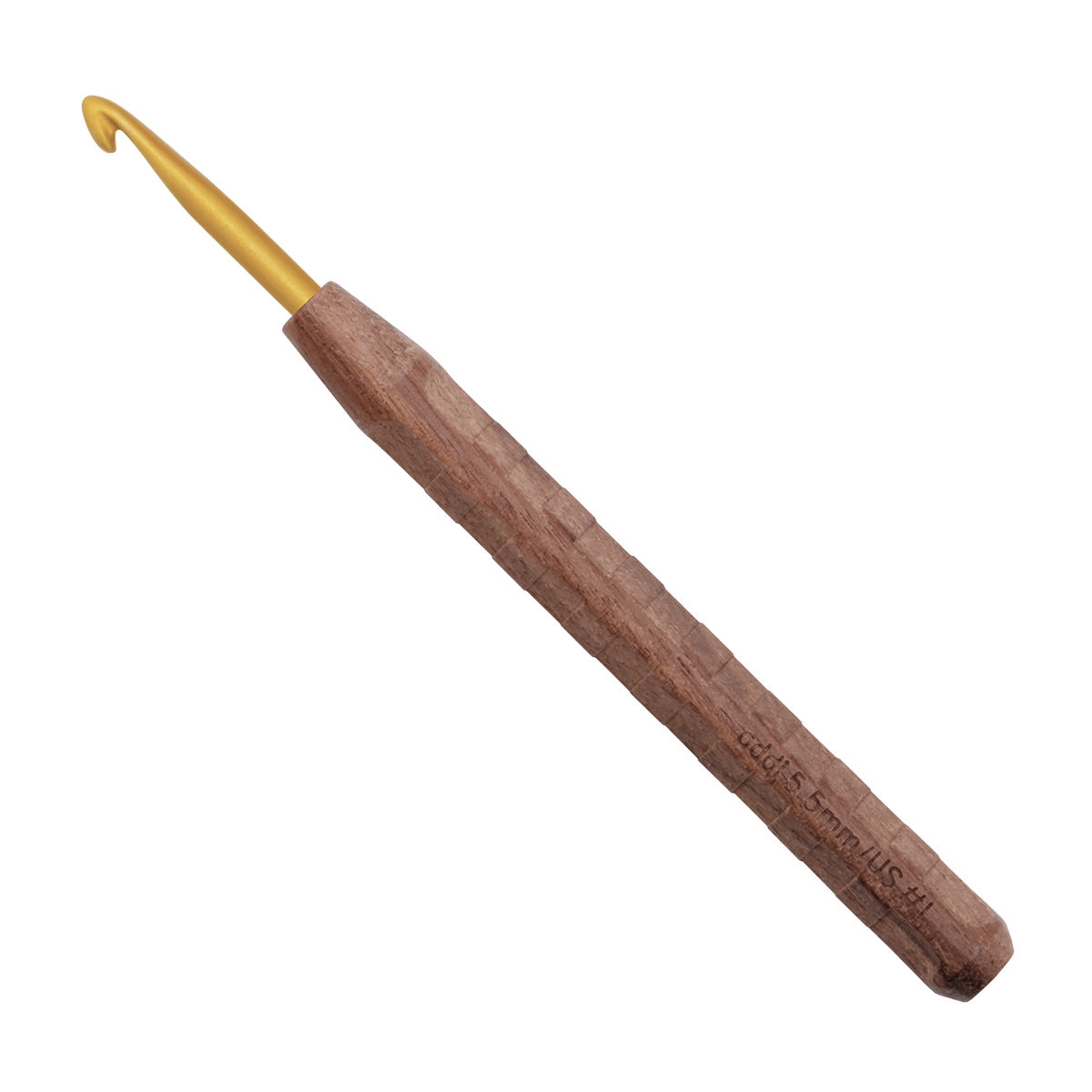 Nature Walnut Gold Crochet Hooks