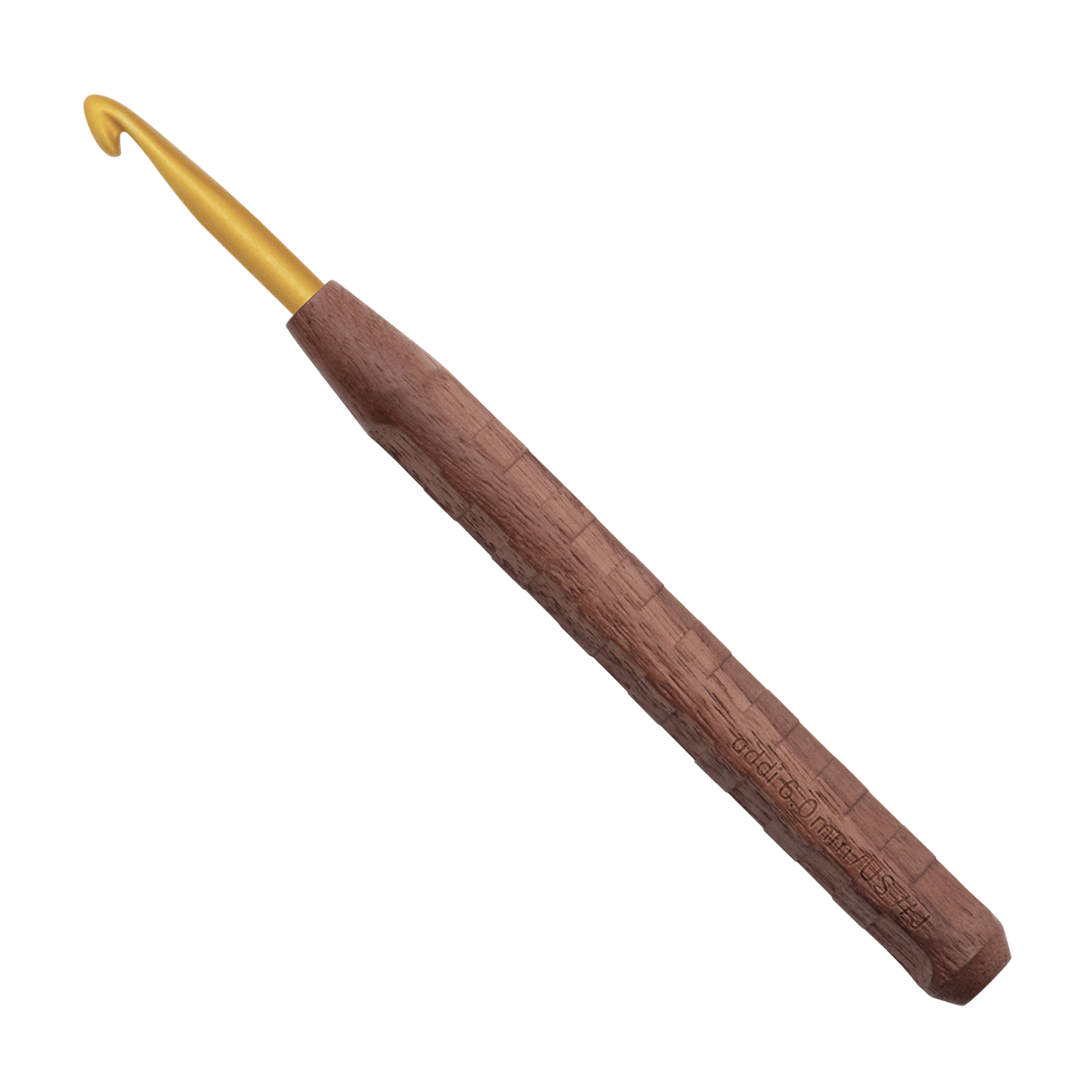 Nature Walnut Gold Crochet Hooks